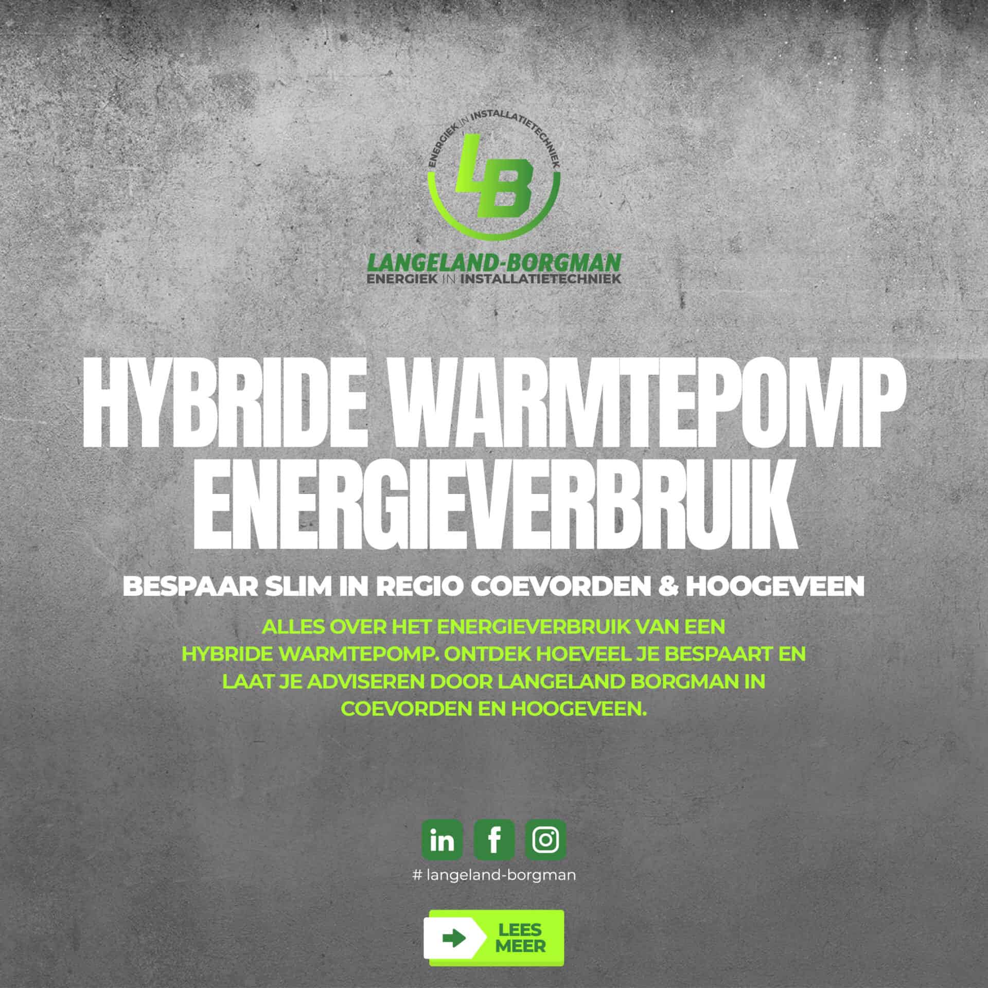 Hybride warmtepomp energieverbruik