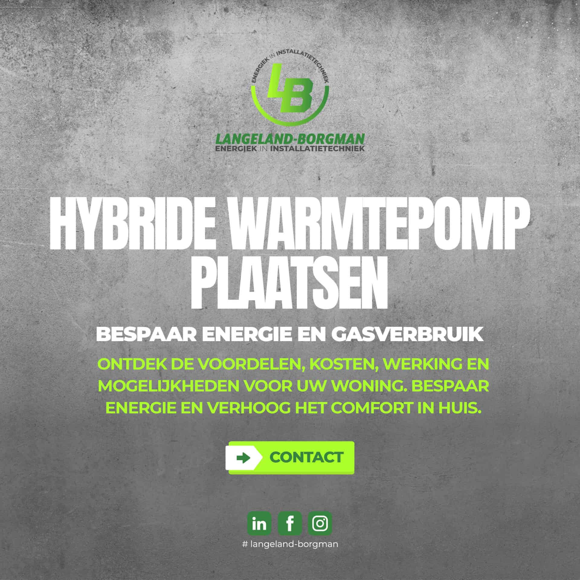 Hybride warmtepomp plaatsen