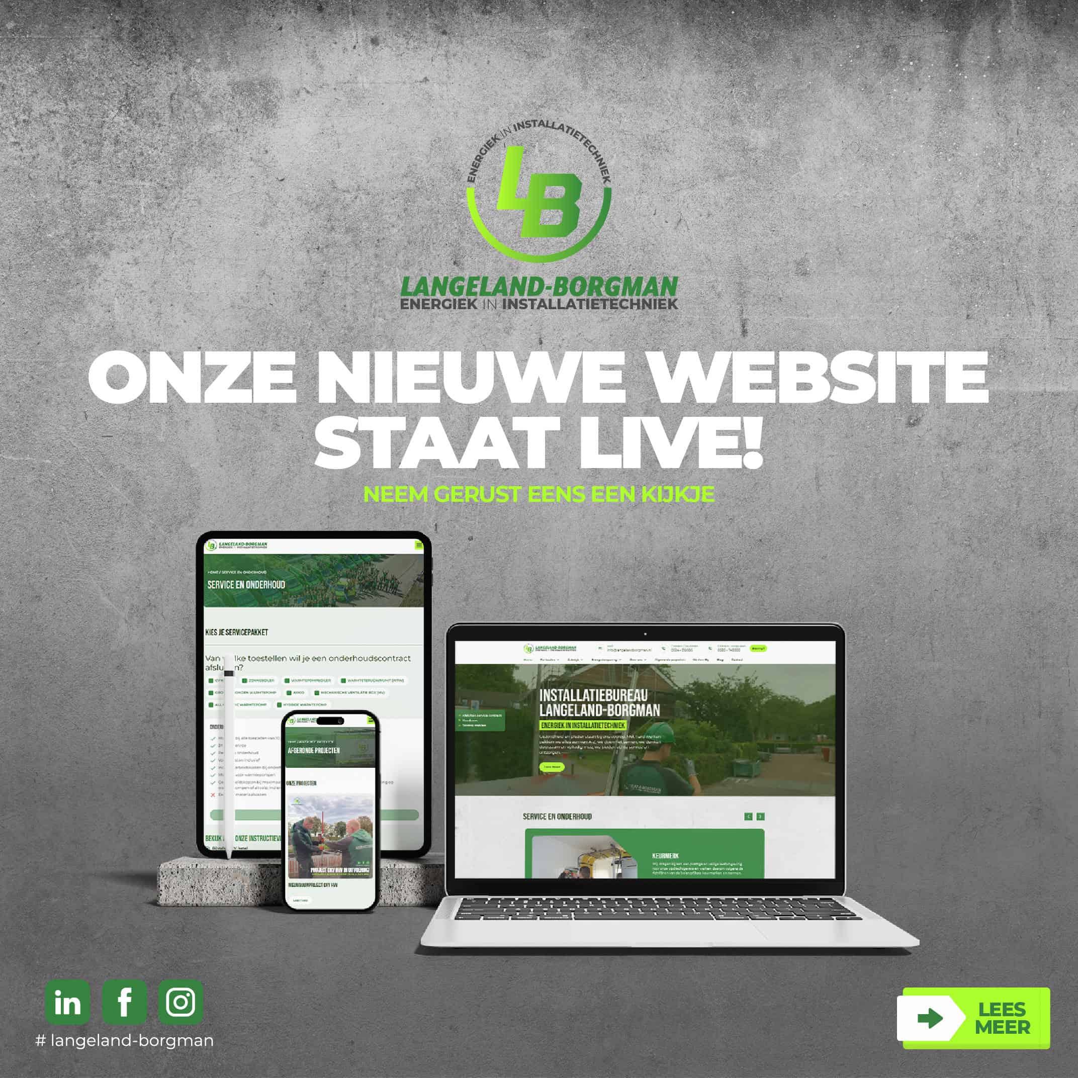Nieuwe website