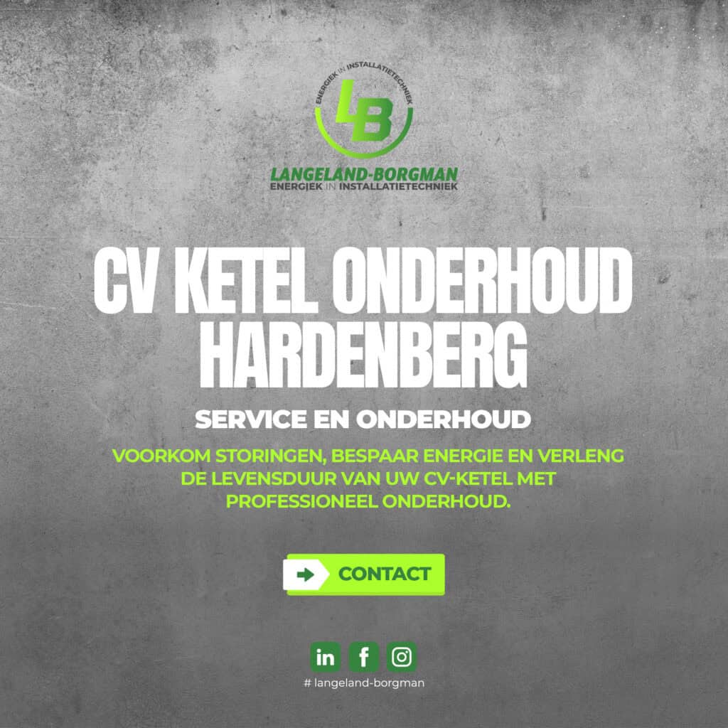 CV Ketel Onderhoud Hardenberg