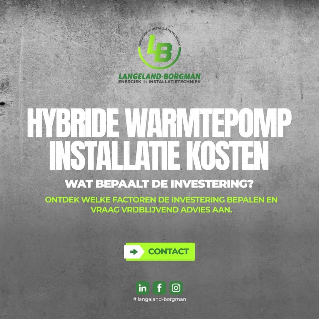 Hybride Warmtepomp Installatie Kosten